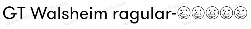 GT Walsheim ragular字体转换